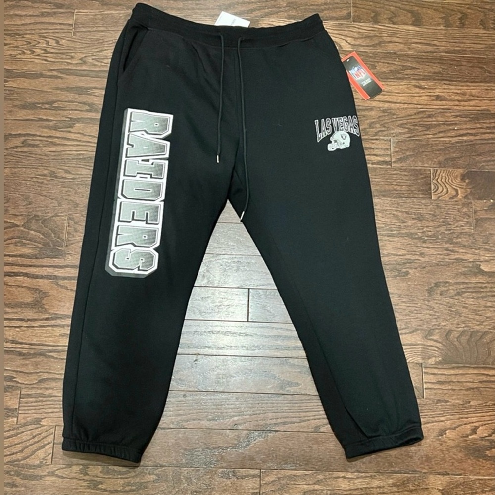 Men’s Forever 21 NFL Las Vegas Raiders Jogger Pants XXL NWT - Picture 8 of 9